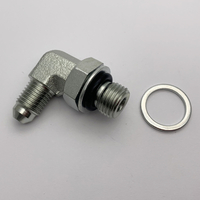 1JG9 JIC Lalaki nga siko 74°cone/O-ring Lalaki BSP hydraulic fittings