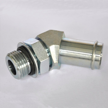 45° Beaded Boss Enkokola 4603 SAE 090392 Hose Barb End/ Straight O-Ring Adapter for UK