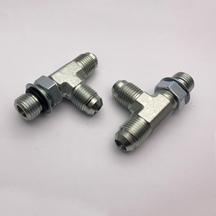 AJJO JIC MALE 74 CONE/SAE O-RING RUN TEE HYDRAULIC STEEL PIPE FITTINGS